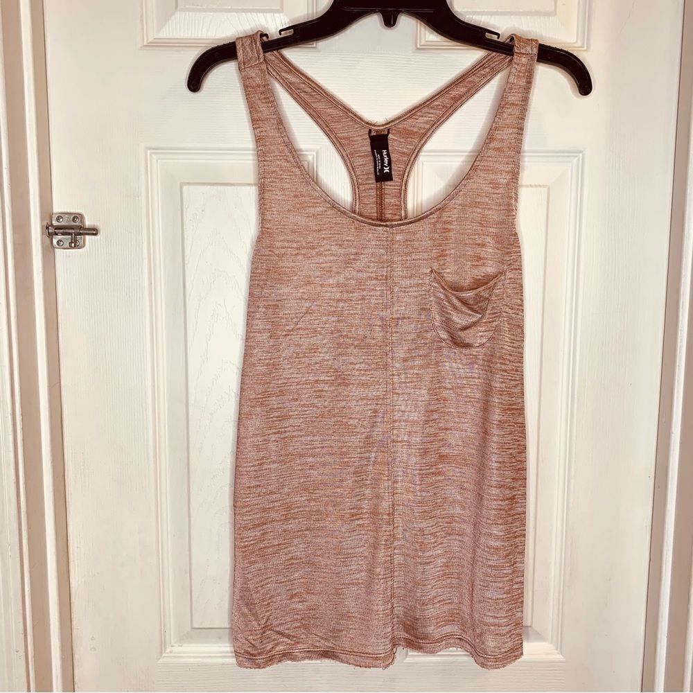 Hurley Racerback Tank Front Pocket Size Medium